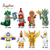 Joyyifor 2018 New Lot Compatible Toy Story LegoINGlys Woody Buzz Lightyear Statue Of Liberty Rex Andy Chen Best Gift To Children